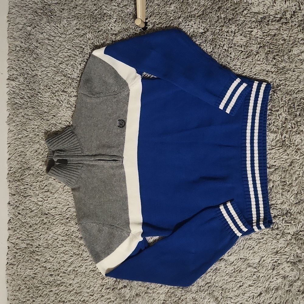Boys SZ 10/12 CHAPS Quarter Zip Sweater - Picture 1 of 8